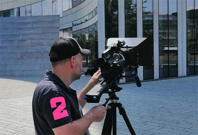 Videodreh am neuen Köbogen in Düsseldorf